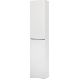 Ben Limara Hoge kast Links 35x29x165 cm Glans Wit/Aluminium