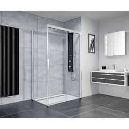 Ben iMotion Schuifdeur rechts 140x206 cm Chroom Helder Glas