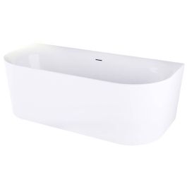 Ben Vico Bad Back to Wall met sleuf 155x80 cm Glans Wit