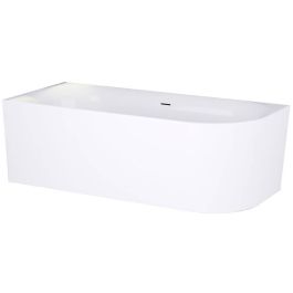 Ben Vico Bad Back to Wall L met sleuf 180x80 cm Mat Wit