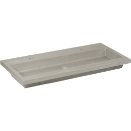 Ben Concrete Wastafel enkel 120,5x51,5x4 cm Beton