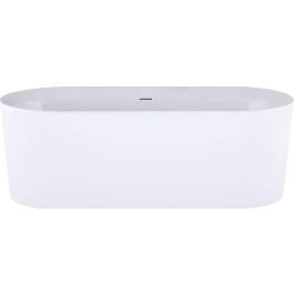Ben Vico Bad Vrijstaand met sleuf incl. afvoer 180x80 cm Mat Wit