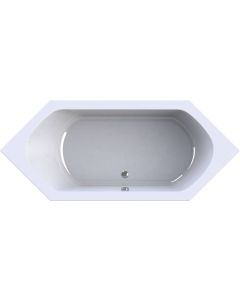 Ben Diamond Bad 180x80 cm Wit