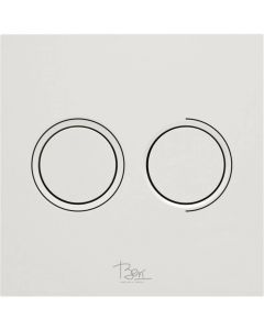 Ben Pure Drukplaat Pneumatisch 16x16 cm Wit Glas