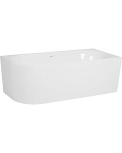Ben Vico Bad Back to Wall R met sleuf 180x80 cm Glans Wit