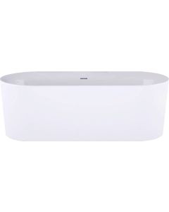 Ben Vico Bad Vrijstaand met sleuf incl. afvoer 155x80 cm Glans Wit