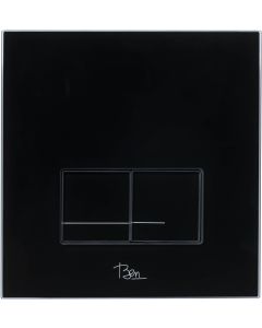 Ben Pro Flush Shine Drukplaat 16x16 cm Zwart Glas