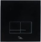 Ben Pro Flush Shine Drukplaat 16x16 cm Zwart Glas