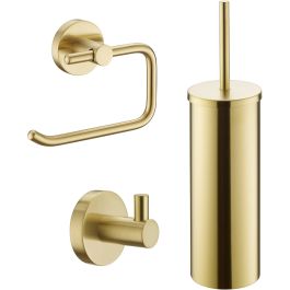 Ben Rundo Toiletset Geborsteld Messing